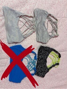 Free to be wild bra (size 6)- spacedye grey, Gray Camo, neon camo